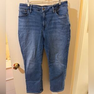 J. Crew Women's Cropped Blue Jeans